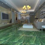 Beautify Your Home With Green And White Floor Tiles