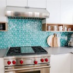 Make Your Kitchen Pop With A Teal Tile Backsplash